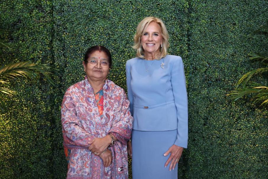 प्रथम महिलाको स्वागत समारोहमा राधिका शाक्य सहभागी