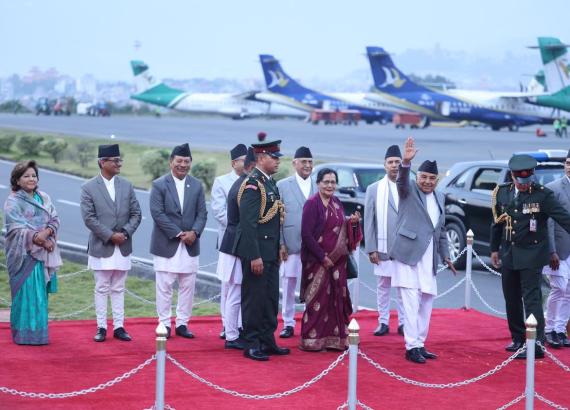 कोप २९ मा सहभागी हुन राष्ट्रपति पौडेल अजरबैजान प्रस्थान, क्षतिपूर्तिको दावीलाई गम्भीर रुपमा उठाउने नेपालको तयारी