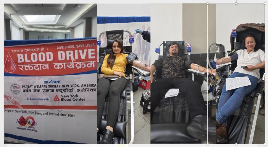 पर्वत समाजद्धारा लङ आईल्याण्डमा वृहत रक्तदान